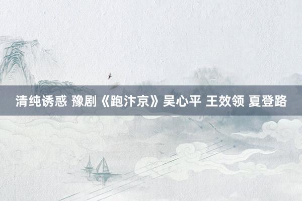 清纯诱惑 豫剧《跑汴京》吴心平 王效领 夏登路